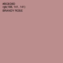 #BC8D8D - Brandy Rose Color Image